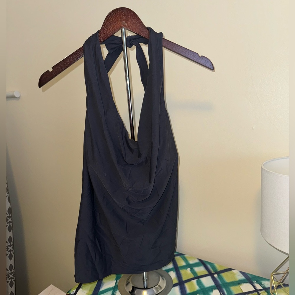 Grey Halter Top Tankini